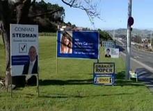 Election hoardings go up across the city
